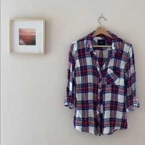 Rails Christmas Plaid Button Up Shirt
